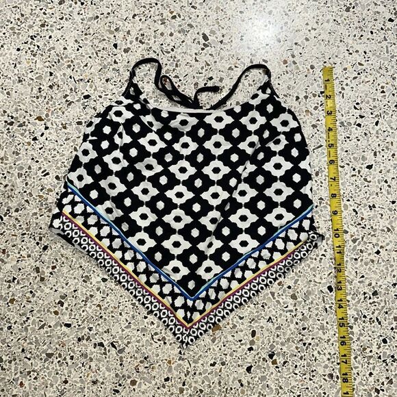 Trina Turk handkerchief halter Tankini bikini swim top 4 - Picture 2 of 5